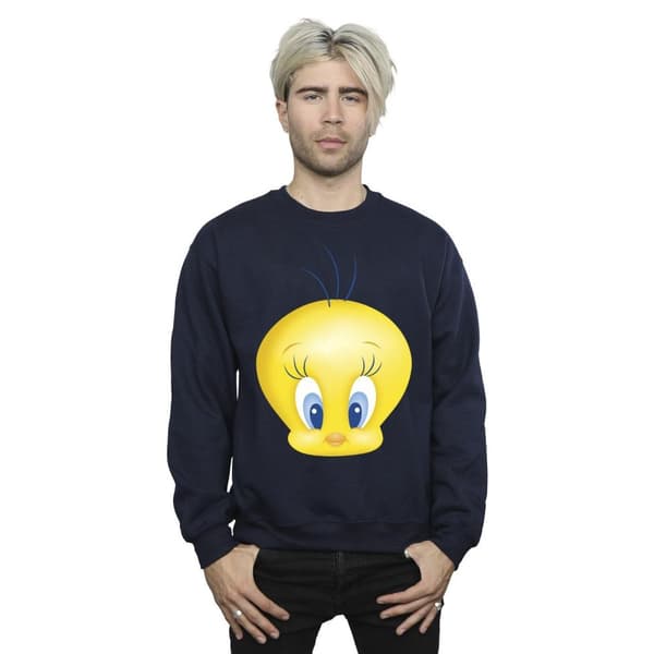 Looney Tunes Mens Tweety Face Sweatshirt