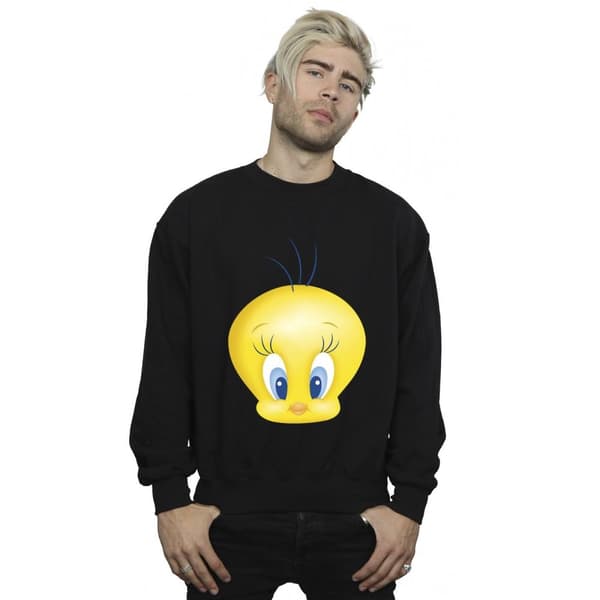 Looney Tunes Mens Tweety Face Sweatshirt