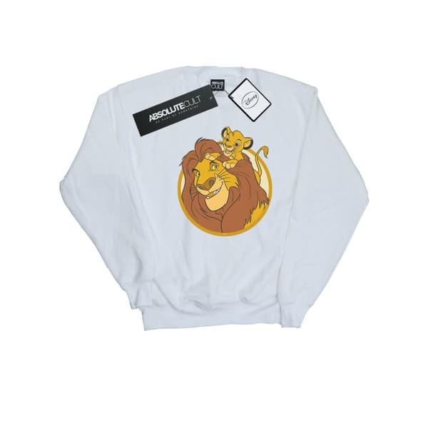 Disney Girls The Lion King Mufasa And Simba Sweatshirt White 12-13 Years
