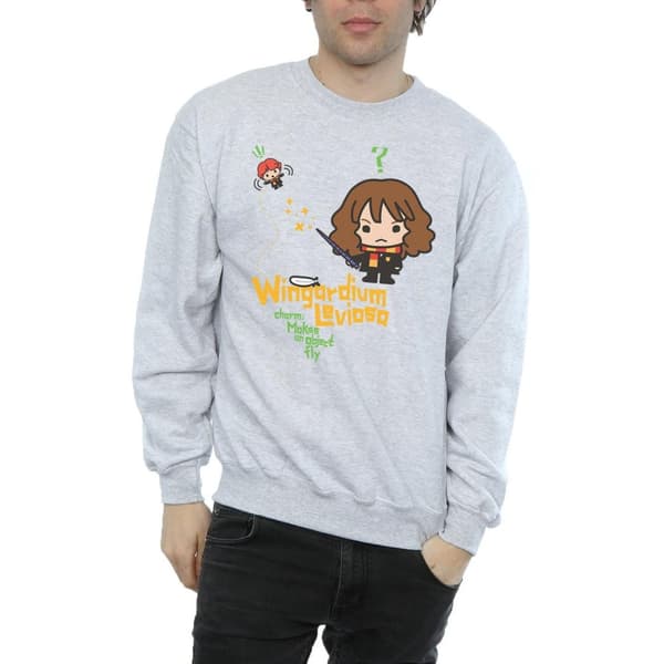 Harry Potter Mens Hermione Granger Wingardium Leviosa Junior Sweatshirt