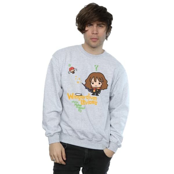 Harry Potter Mens Hermione Granger Wingardium Leviosa Junior Sweatshirt