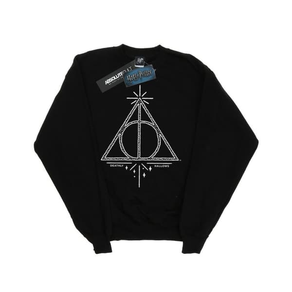 Harry Potter Boys Deathly Hallows Symbol Sweatshirt Black 5-6 Years