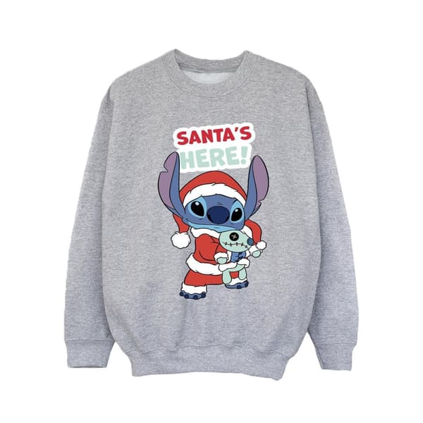 Disney Girls Lilo & Stitch Santa´s Here Sweatshirt