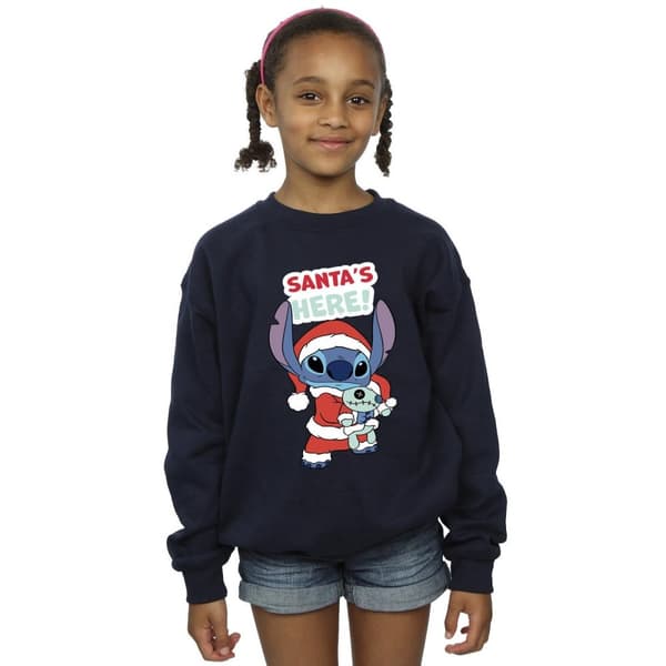 Disney Girls Lilo & Stitch Santa´s Here Sweatshirt