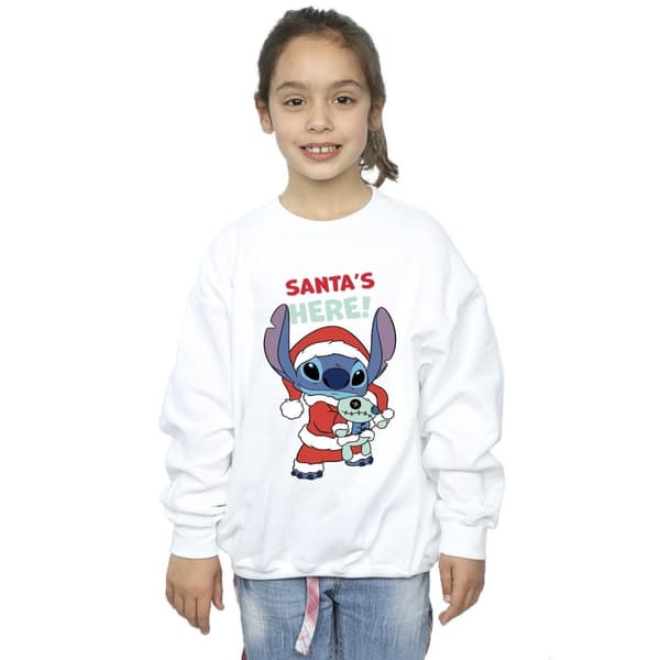 Disney Girls Lilo & Stitch Santa´s Here Sweatshirt