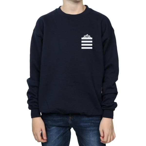 Looney Tunes Boys Taz Stripes Faux Pocket Sweatshirt