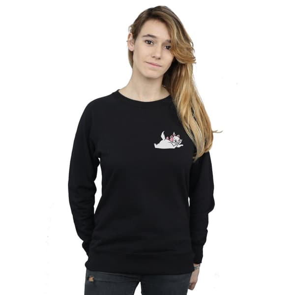 Disney Womens/Ladies Aristocats Marie Sweet Backside Breast Print Sweatshirt