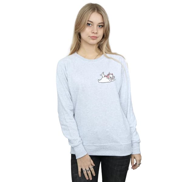 Disney Womens/Ladies Aristocats Marie Sweet Backside Breast Print Sweatshirt