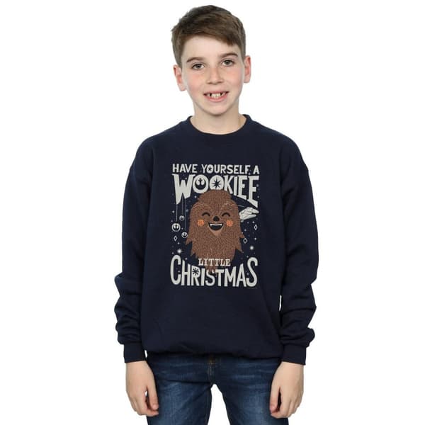 Star Wars Boys Wookiee Little Christmas Sweatshirt