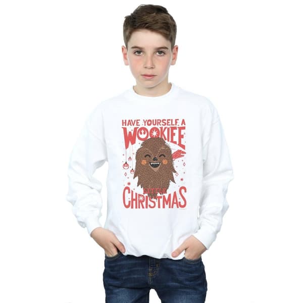 Star Wars Boys Wookiee Little Christmas Sweatshirt