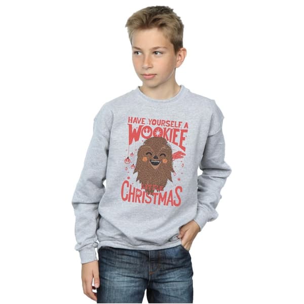 Star Wars Boys Wookiee Little Christmas Sweatshirt