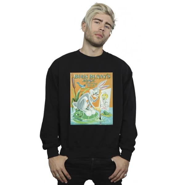 Looney Tunes Mens Bugs Bunny Colouring Book Sweatshirt