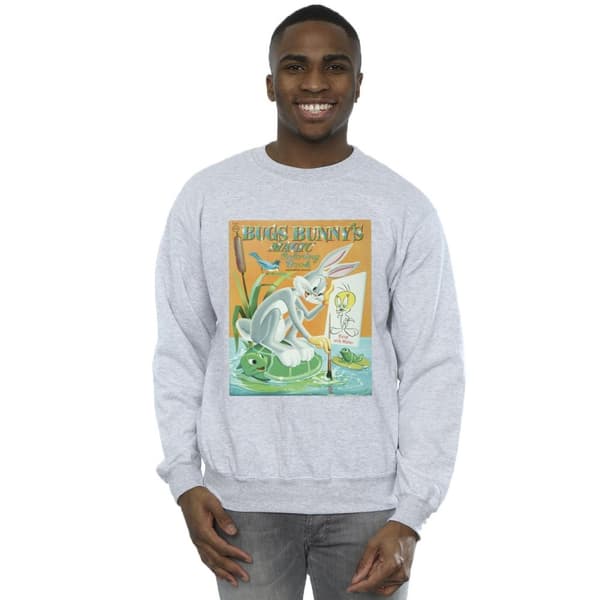 Looney Tunes Mens Bugs Bunny Colouring Book Sweatshirt