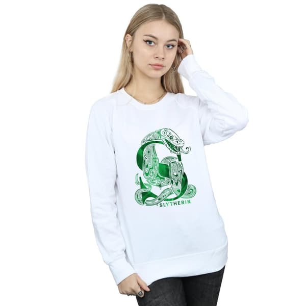 Harry Potter Dam/Tjej Slytherin Orm Sweatshirt
