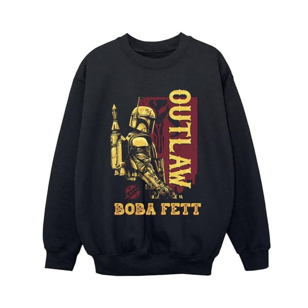 Star Wars Pojkar The Book Of Boba Fett Distressed Outlaw Sweatshirt