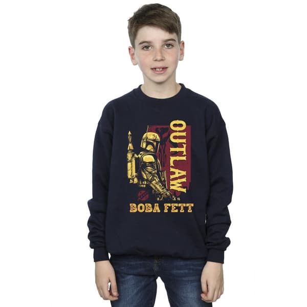 Star Wars Pojkar The Book Of Boba Fett Distressed Outlaw Sweatshirt
