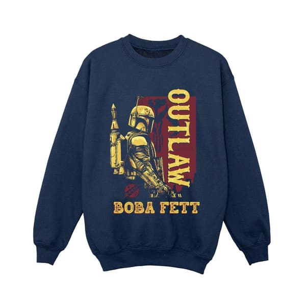 Star Wars Pojkar The Book Of Boba Fett Distressed Outlaw Sweatshirt