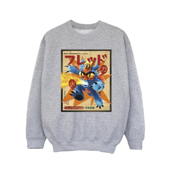 Disney Big Hero 6 Baymax Fred Newspaper-tröja för flickor