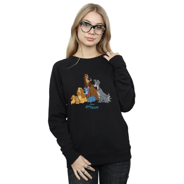 Disney Womens/Ladies Lady And The Tramp Classic Group Sweatshirt