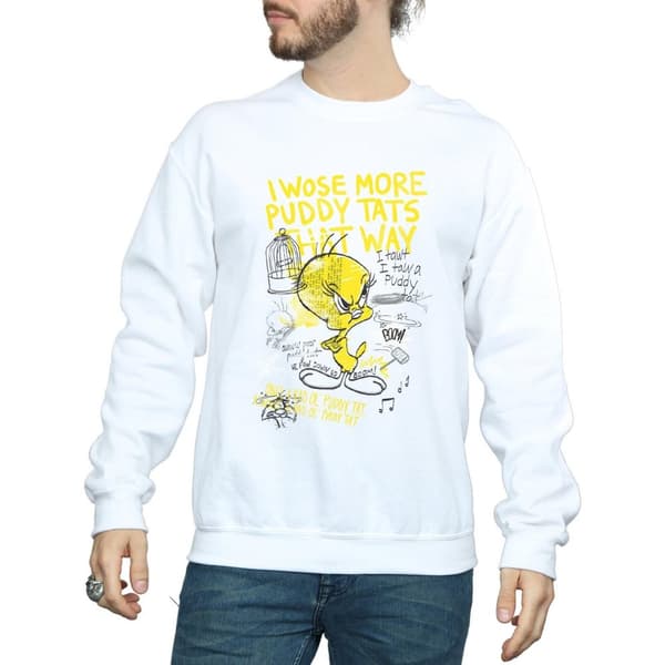 Looney Tunes Tweety Pie More Puddy Tats Sweatshirt för herrar