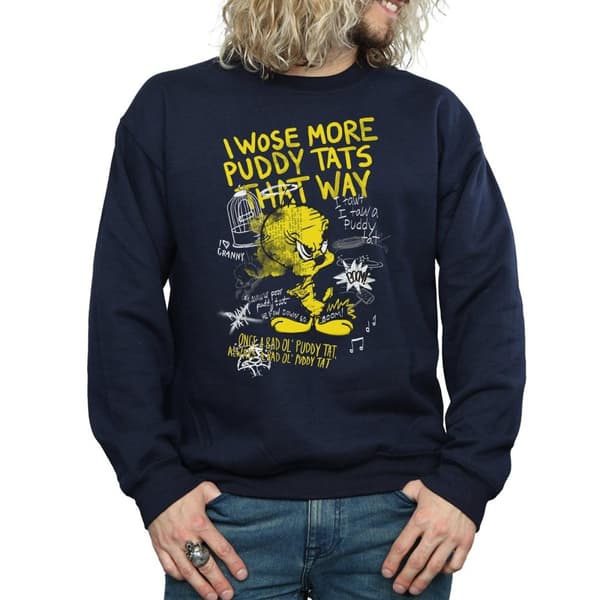 Looney Tunes Tweety Pie More Puddy Tats Sweatshirt för herrar