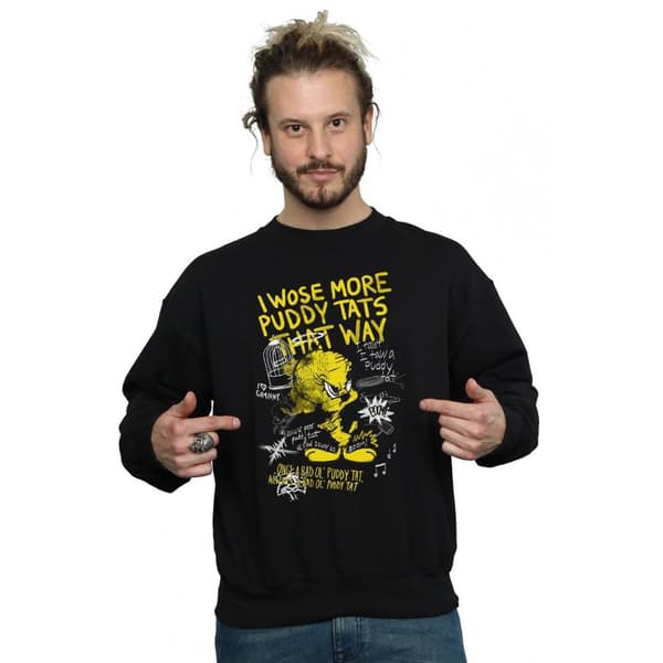 Looney Tunes Tweety Pie More Puddy Tats Sweatshirt för herrar