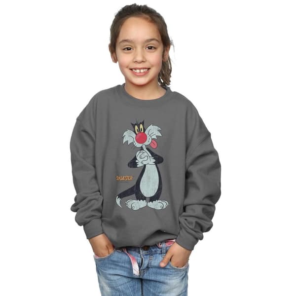 Looney Tunes Sylvester - Sweatshirt med tryck för flickor