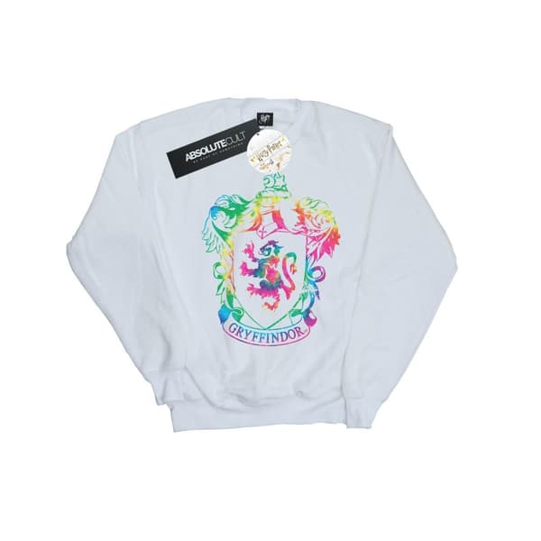 Harry Potter Mens Gryffindor Crest Tie Dye Infill Sweatshirt