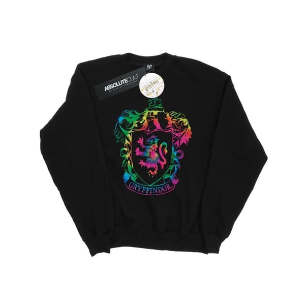 Harry Potter Mens Gryffindor Crest Tie Dye Infill Sweatshirt