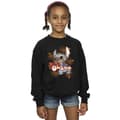 Miniatyrbild 2 av 3: Disney Lilo And Stitch Ohana Orange Hibiscus Sweatshirt för flickor