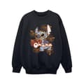 Miniatyrbild 1 av 3: Disney Lilo And Stitch Ohana Orange Hibiscus Sweatshirt för flickor