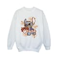 Miniatyrbild 1 av 3: Disney Lilo And Stitch Ohana Orange Hibiscus Sweatshirt för flickor