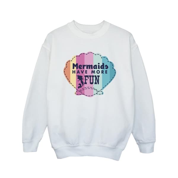 Disney Den lilla sjöjungfrun Fun Sweatshirt för flickor White 12-13 Years