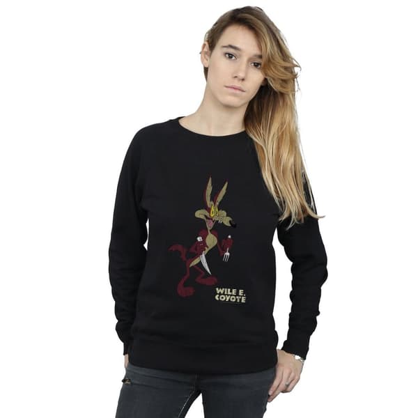 Looney Tunes Dam/kvinnor Wile E Coyote - Sweatshirt med tryck