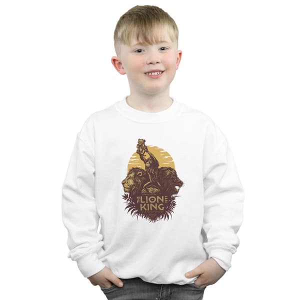 Disney Pojkar Lejonkungen Film Soluppgång Collage Sweatshirt