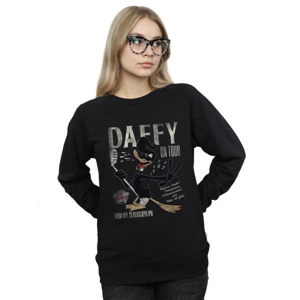 Looney Tunes Dam/Tjej Daffy Duck Concert Sweatshirt