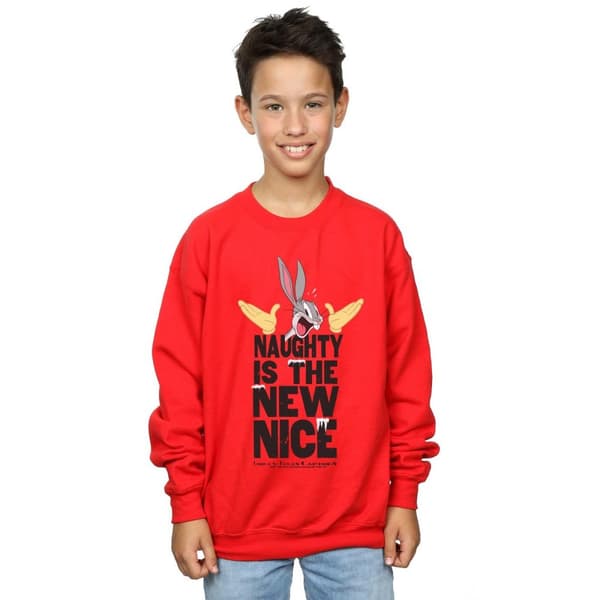 Looney Tunes Pojkar - Naughty Is The New Nice - Sweatshirt