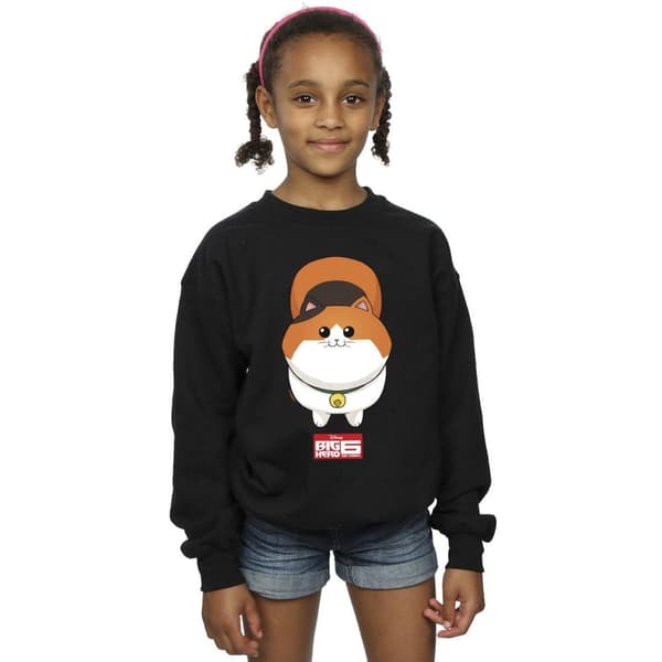 Disney Sweatshirt med kattansikte för flickor Big Hero 6 Baymax