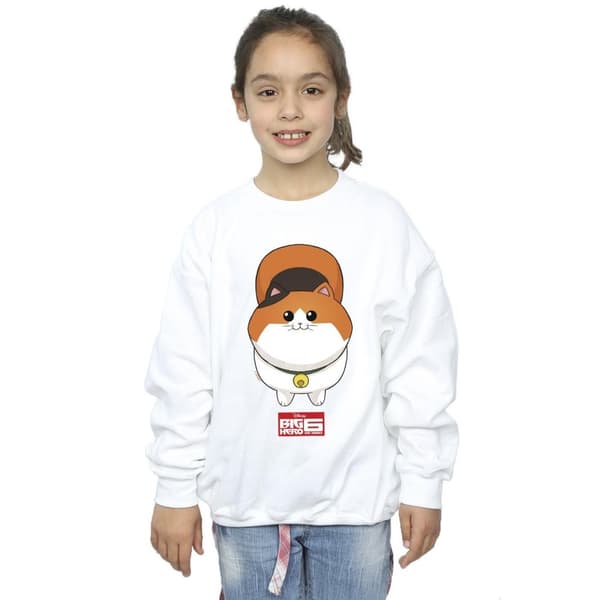 Disney Sweatshirt med kattansikte för flickor Big Hero 6 Baymax