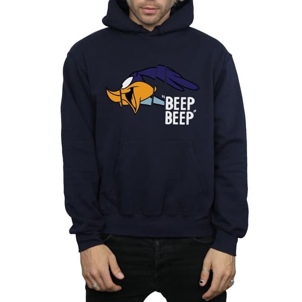 Looney Tunes Mens Road Runner Beep Beep Hoodie