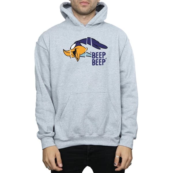 Looney Tunes Mens Road Runner Beep Beep Hoodie