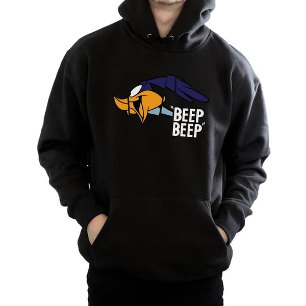 Looney Tunes Mens Road Runner Beep Beep Hoodie