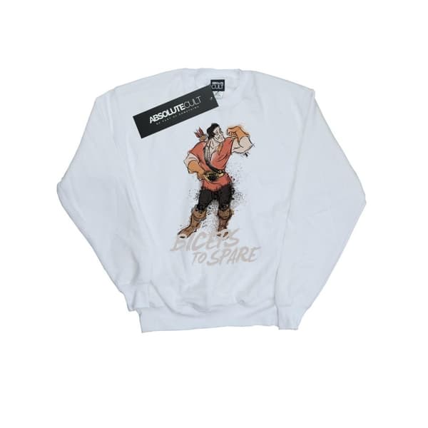 Disney Girls Beauty And The Beast Gaston Biceps To Spare Sweatshirt