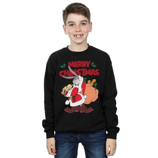 Looney Tunes Boys Santa Bugs Bunny Sweatshirt