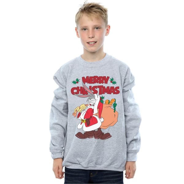 Looney Tunes Boys Santa Bugs Bunny Sweatshirt