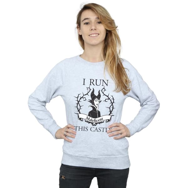 Disney Womens/Ladies Maleficent I Run This Castle Sweatshirt