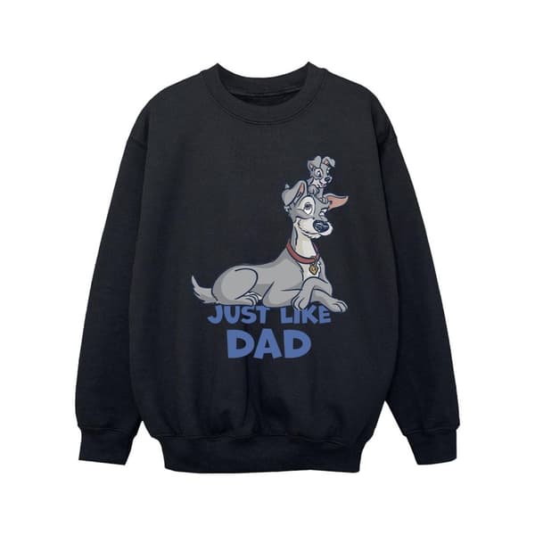 Disney Girls Lady And The Tramp Just Like Dad Sweatshirt