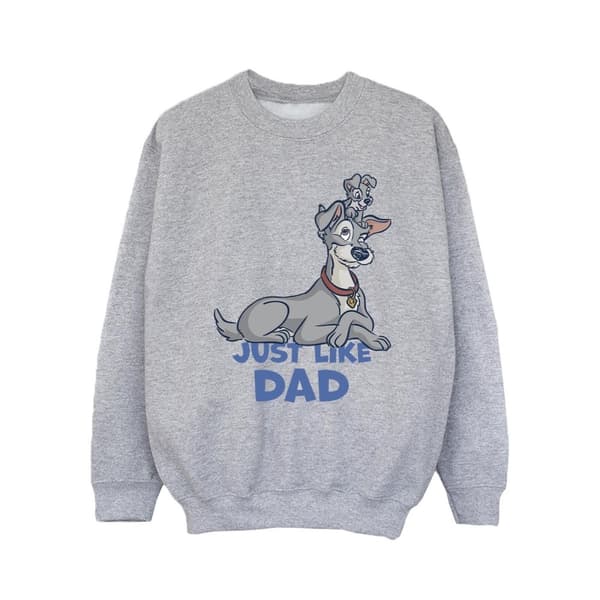 Disney Girls Lady And The Tramp Just Like Dad Sweatshirt