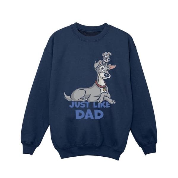 Disney Girls Lady And The Tramp Just Like Dad Sweatshirt