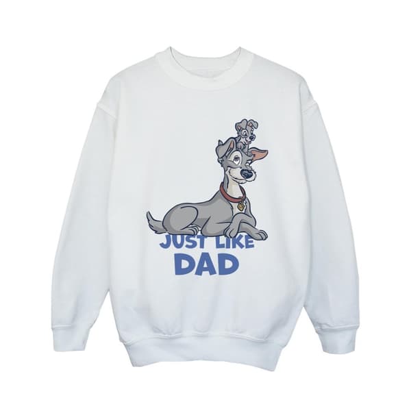Disney Girls Lady And The Tramp Just Like Dad Sweatshirt
